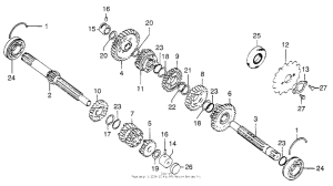 CB200T Трансмиссия