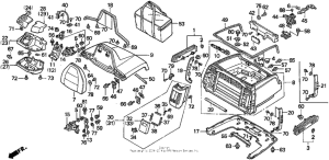 GL1500I Кофр задний
