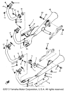 XS1100H Выхлопная система