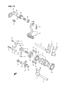 RM250 Переключение передач