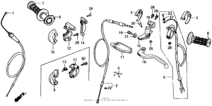 CR125R Handle switch + cables