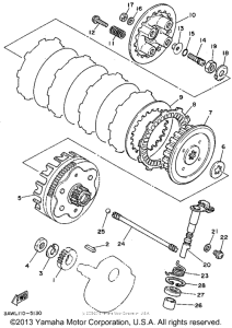 TW200GC Сцепление