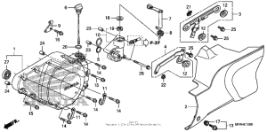 VT1300CS Крышка картера левая