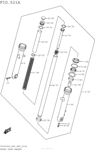 TU250 Передняя вилка