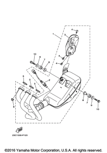 FJ09 Выхлопная система