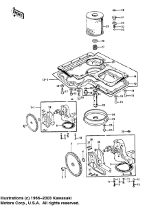 Z1 Oil pump / oil filter / oil pan
