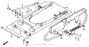 MB5 Swingarm + chain case