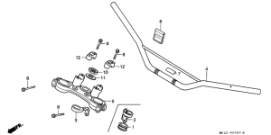 XR600R Handle pipe / top bridge