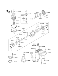 ZG1000 Насос масляный  / фильтр масляный