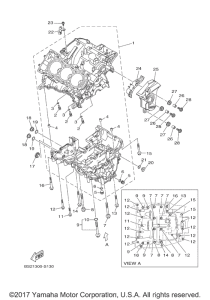 FZ09 Картер двигателя
