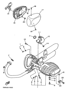 XV535 Выхлопная система