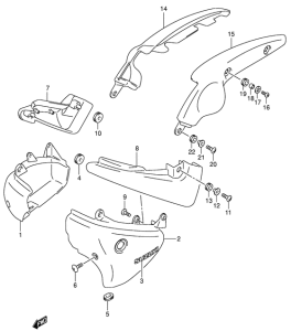 VL125 Обтекатель задний