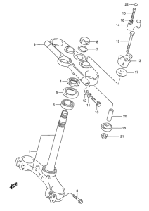 GSF1200S Траверса нижняя