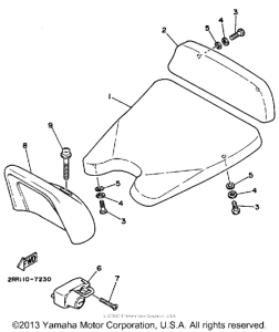 YSR50W Сиденье