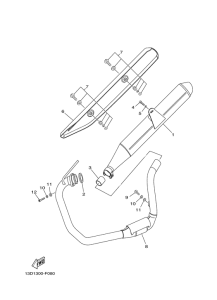 XT125X Выхлопная система