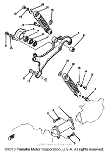 PW50H Rear arm - suspension