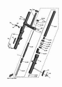 XV1900FDD Передняя вилка