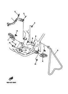 YZ80 Stand. footrest