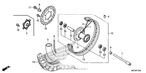 VT750C2B Переднее колесо