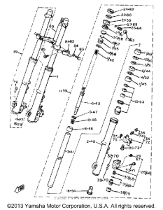 XJ750RH Передняя вилка