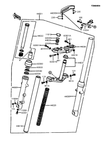 Z250 Передняя вилка