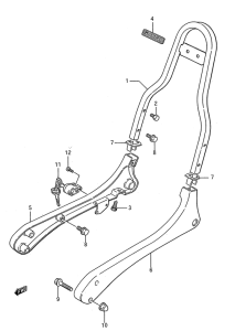 LS650 Ручка пассажира