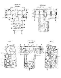 KZ750 Crankcase bolt & stud pattern