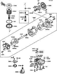 ZX900 Масляный насос
