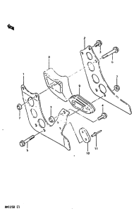 RM125 Направляющая цепи