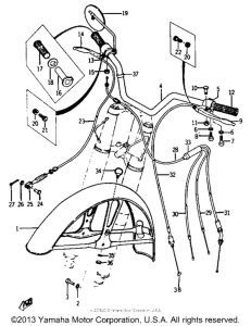 YCS1 Handle and front fender