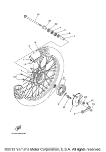 TT90RMC Переднее колесо
