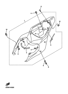 YZF-R6R Боковая крышка