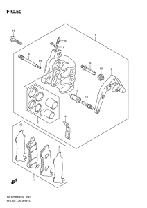 UX125 Передний суппорт