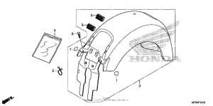 VT1300CT Rear fender (1)