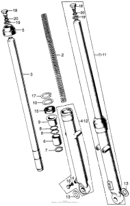 XL70 Передняя вилка