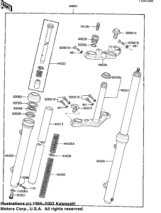  Вилка передней оси