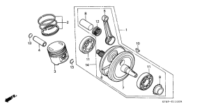 XL185 Crankshaft / piston