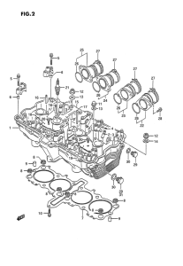GSX1100 Головка цилиндров