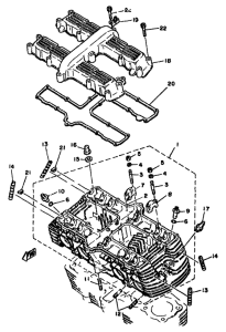 XS1100 Головка цилиндров