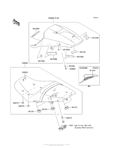 ZX1400 Seat (Ecf / ecfa)