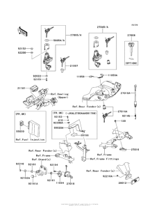 KLZ1000 Замок зажигания