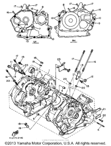 XZ550RJ Картер двигателя