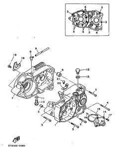 RT100H Картер двигателя