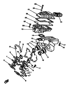 RD250LC Впускная система