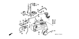 GL1500A Fuel tank / fuel pump