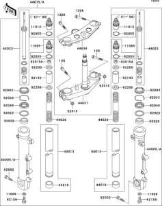 ZR1100 Передняя вилка