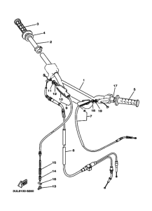 RT100 RT100K Рулевой рычаг и кабель