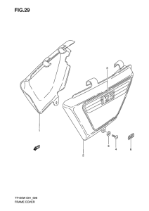 TF125 Обтекатель задний