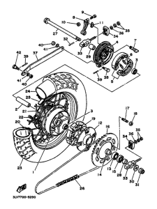 XV125 Roue arriere