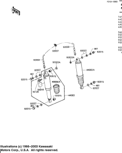 KZ1100 Shock absorbers